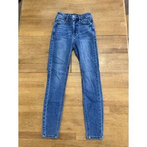 Paige Verdugo Ankle Jeans Size 29 Frayed Hem distressed Stretchy Skinny Blue